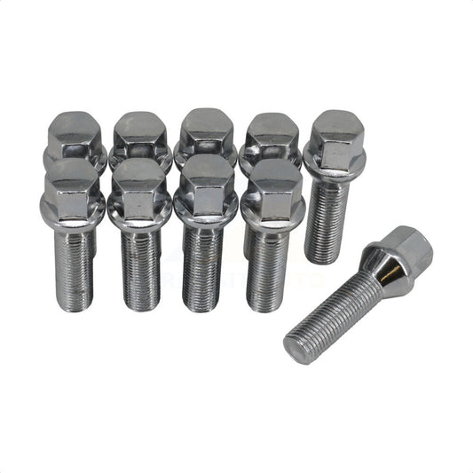 Boulons de roue chromés 17 HEX M14X1,5 (paquet de 10)