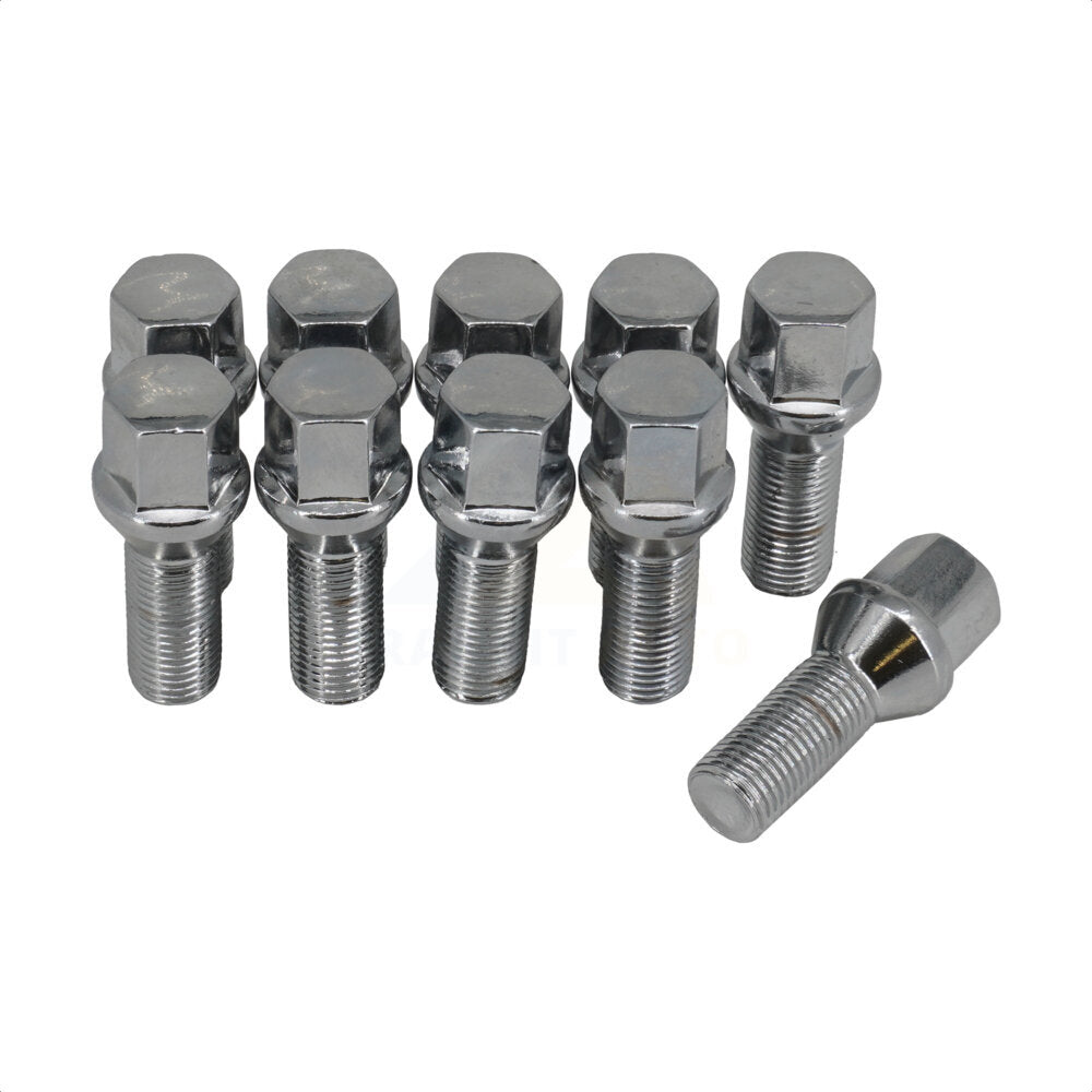 Boulons de roue chromés 17 HEX M14X1,5 (paquet de 10)