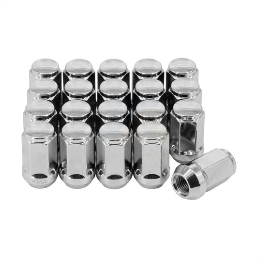 Écrou de roue chromé renflement gland 21 HEX M14X1.5 (paquet de 20) pour Chevrolet Ford GMC Ra