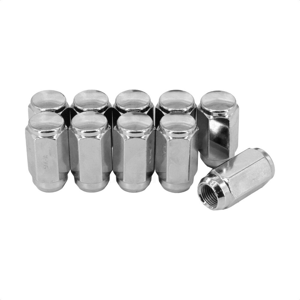 Écrou de roue chromé Duplex Acorn 22 HEX 9/16 "X18 (paquet de 10) pour Dodge Ram 1500