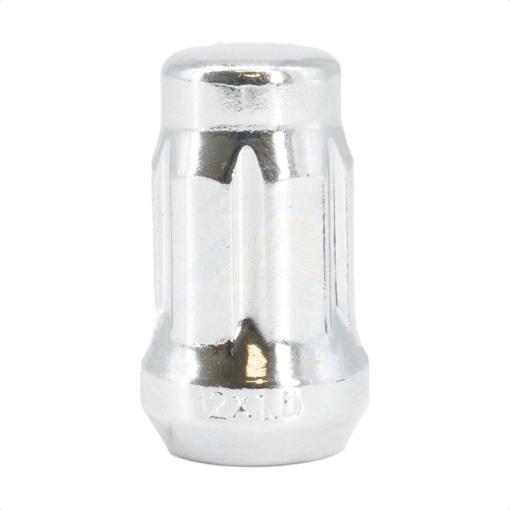Écrou de roue chromé à 6 cannelures OpenEnd Acorn M12X1,5 (paquet de 10)