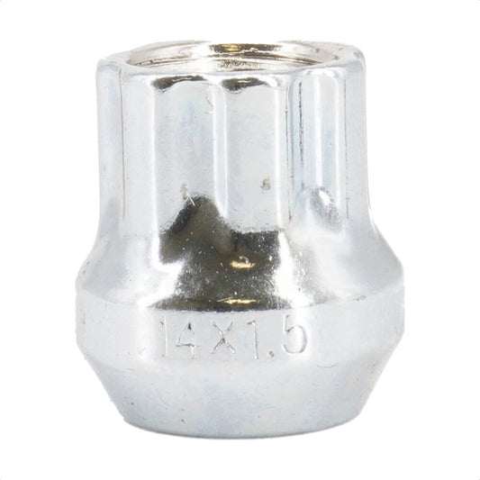 Écrou de roue chromé à 7 cannelures, extrémité ouverte, gland Duplex M14X2.00 (paquet de 10) pour Ford