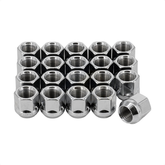 Écrou de roue chromé à extrémité ouverte, renflement gland 19 HEX 9/16 "X18 (paquet de 20) pour Dodge Ra