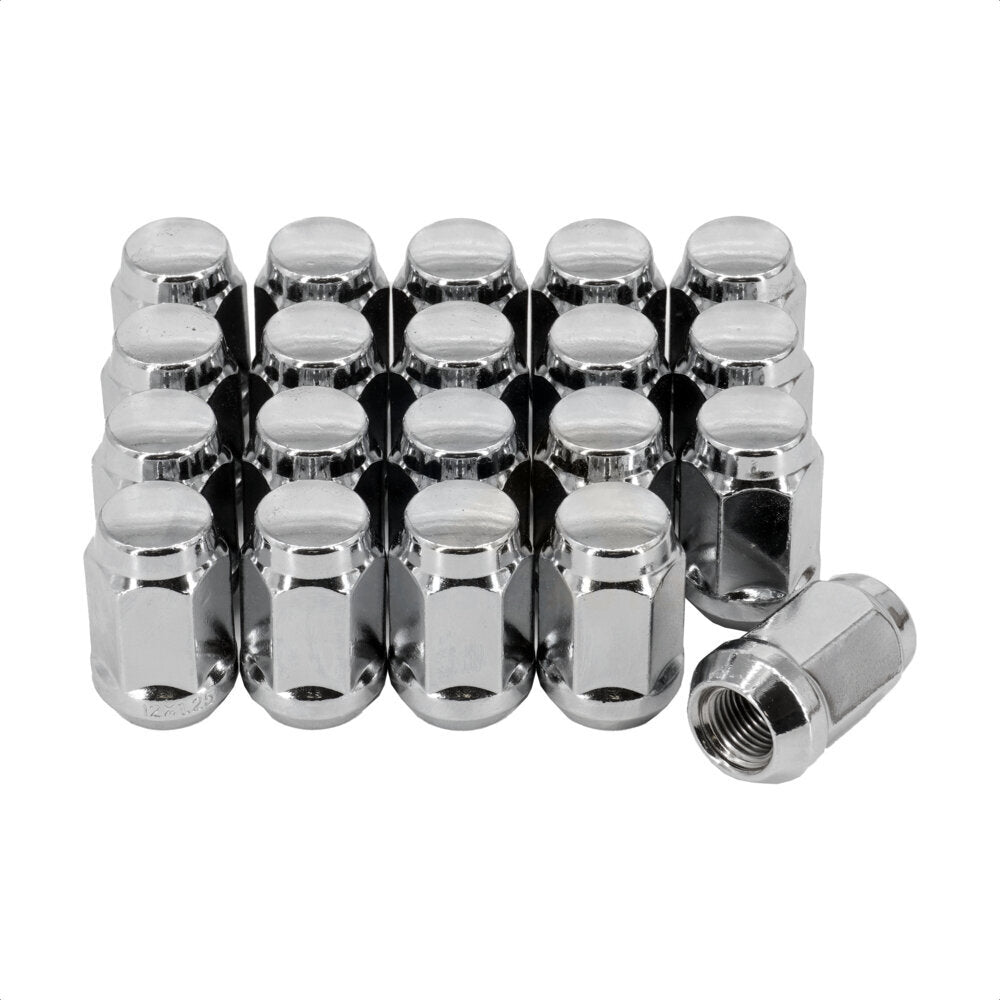 Écrou de roue chromé renflement gland 19 HEX M12X1.25 (paquet de 20) pour Nissan Subaru WR