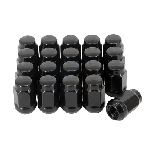 Écrou de roue noir renflement Acorn 19 HEX M12X1.5 (paquet de 20)