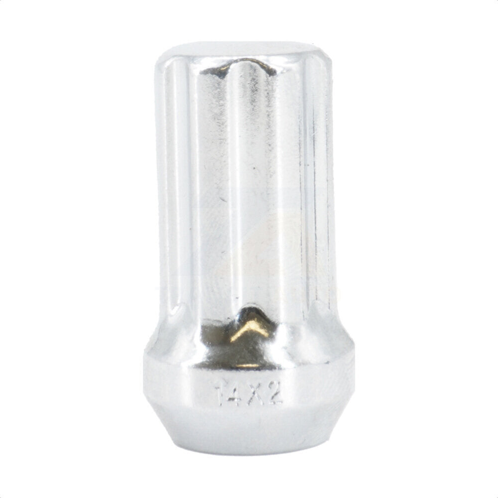Écrou de roue chromé à 7 cannelures, gland Duplex M14X2.00 (paquet de 10) pour Ford F-150 LT