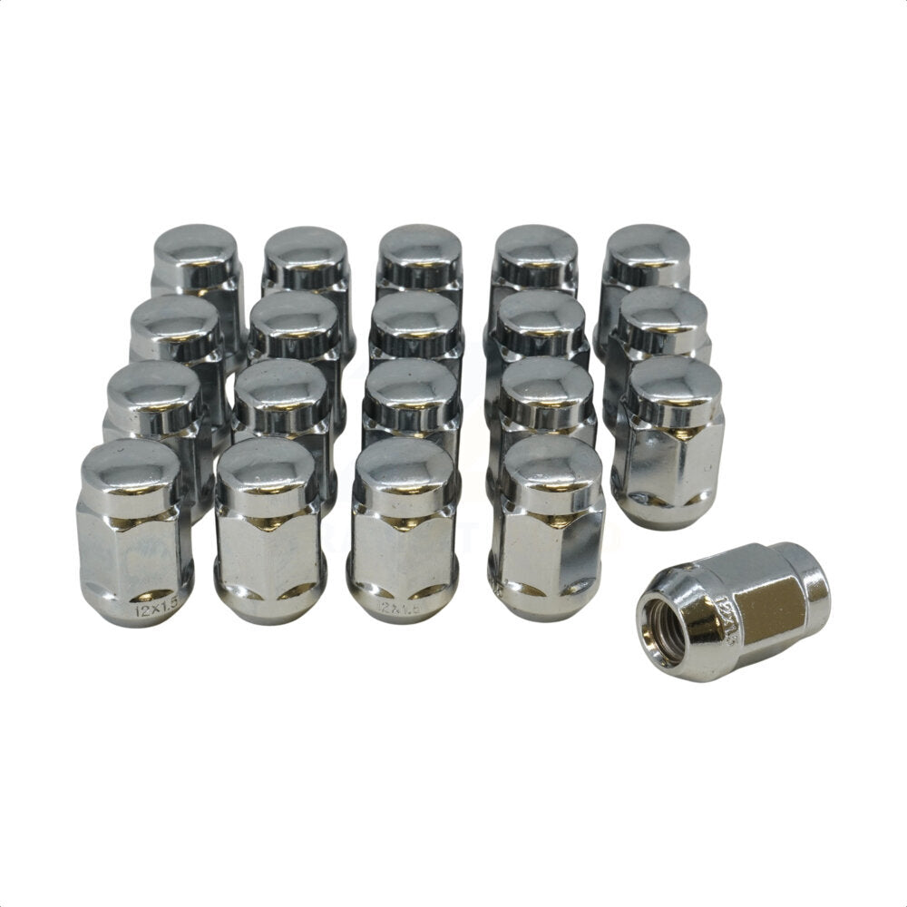 Écrou de roue chromé Bulge Acorn 21 HEX M12X1.5 (paquet de 20)