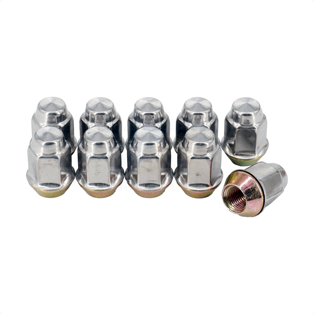 Écrou de roue chromé renflement gland 3/4 "HEX 1/2" X20 (paquet de 10) pour Jeep Wrangler J
