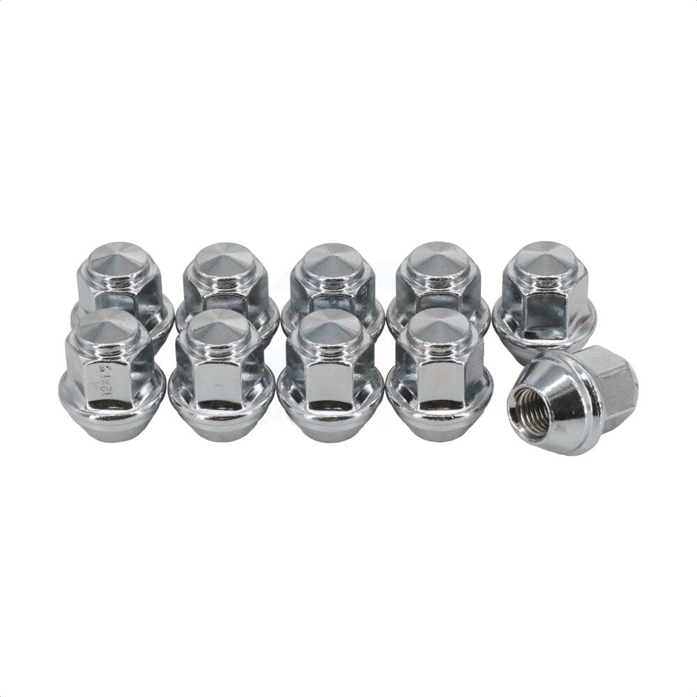 Écrou de roue chromé renflement gland 19 HEX M12X1.5 (paquet de 10) pour Ford Escape Focus