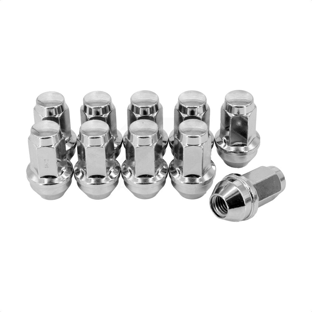 Écrou de roue chromé renflement gland 21 HEX M14X2.00 (paquet de 10) pour Ford F-150 Mark