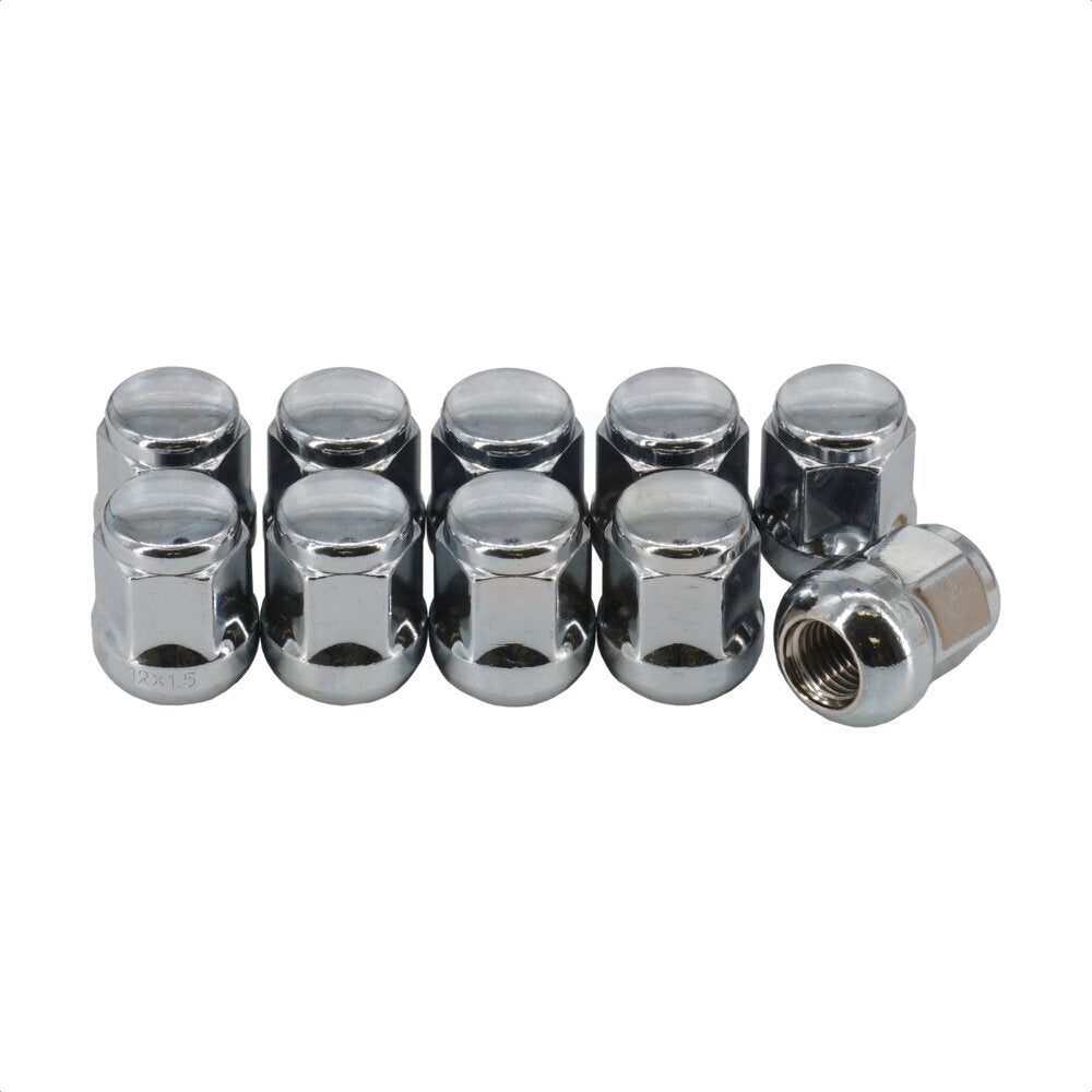Écrou de roue chromé renflement gland 19 HEX (paquet de 10) pour Honda Civic CR-V Acura RD