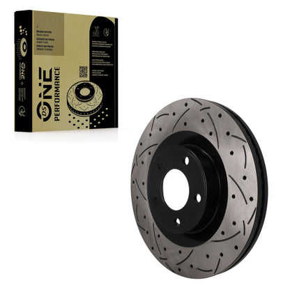 Rotor de frein à disque perforé perforé avant (1 pièce seulement) pour Ford Edge MKX