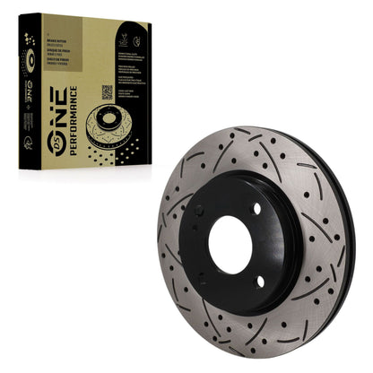 Rotor de frein à disque perforé perforé avant (1 pièce seulement) pour Ford Fiesta