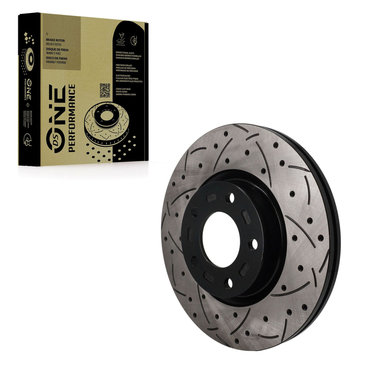 Rotor de frein à disque perforé perforé avant (1 pièce seulement) pour Mazda 3 5 Sport
