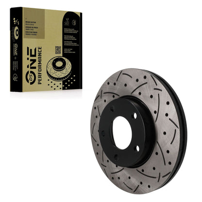 Rotor de frein à disque perforé perforé avant (1 pièce seulement) pour Mazda 3 Sport
