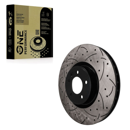 Rotor de frein à disque perforé perforé avant (1 pièce seulement) pour Land Rover 110