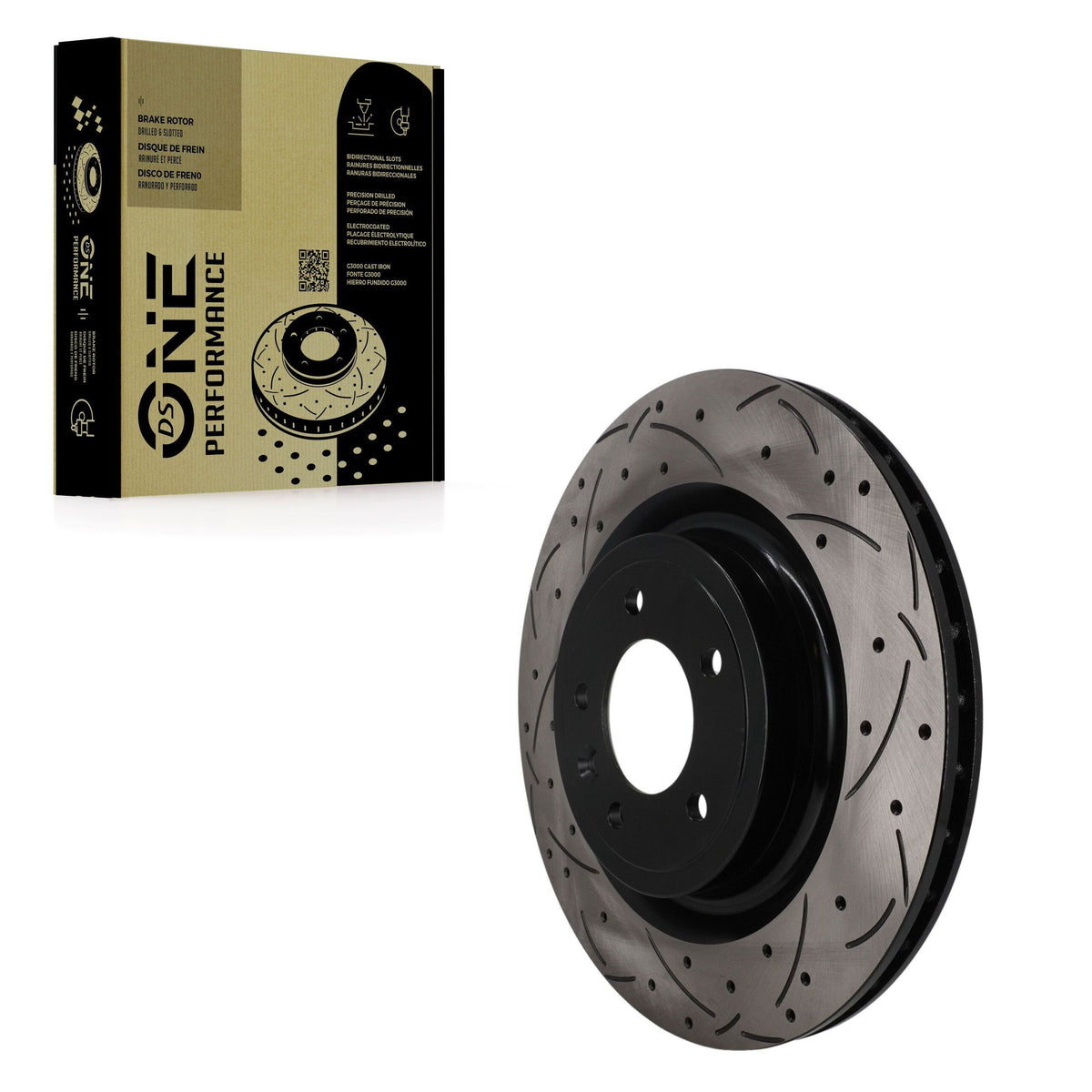 Rotor de frein à disque perforé perforé arrière (1 pièce seulement) pour la gamme Land Rover