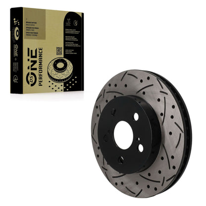 Rotor de frein à disque perforé perforé avant (1 pièce seulement) pour Toyota Corolla