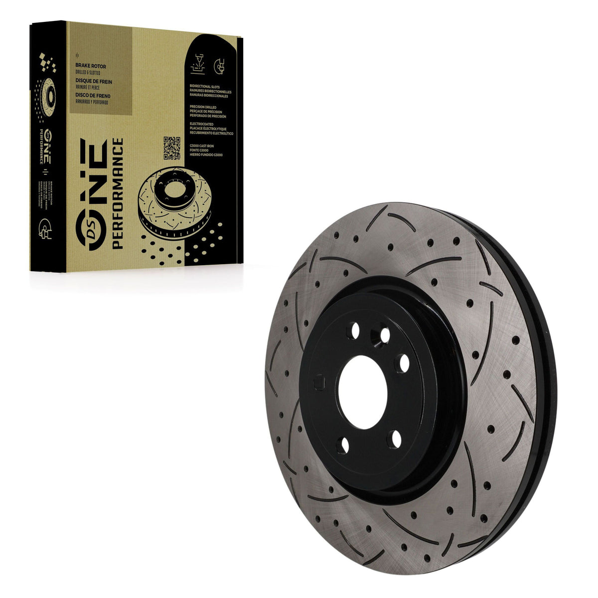 Rotor de frein à disque perforé perforé avant (1 pièce seulement) pour Jaguar F-Pace