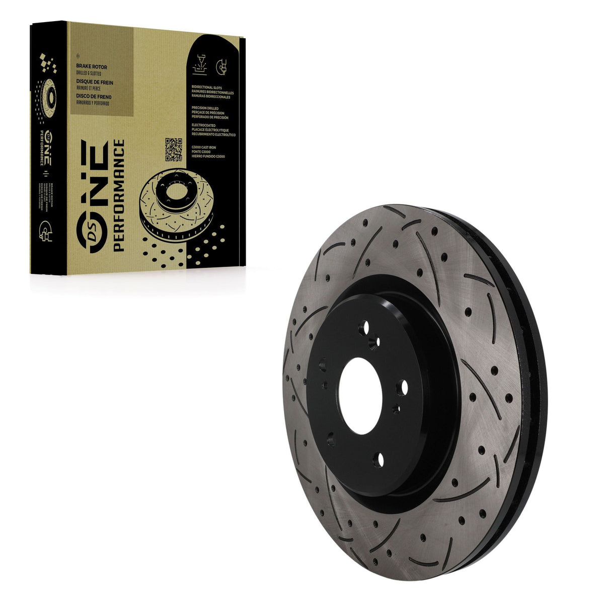 Rotor de frein à disque perforé perforé avant (1 pièce seulement) pour 19-24 Acura RDX