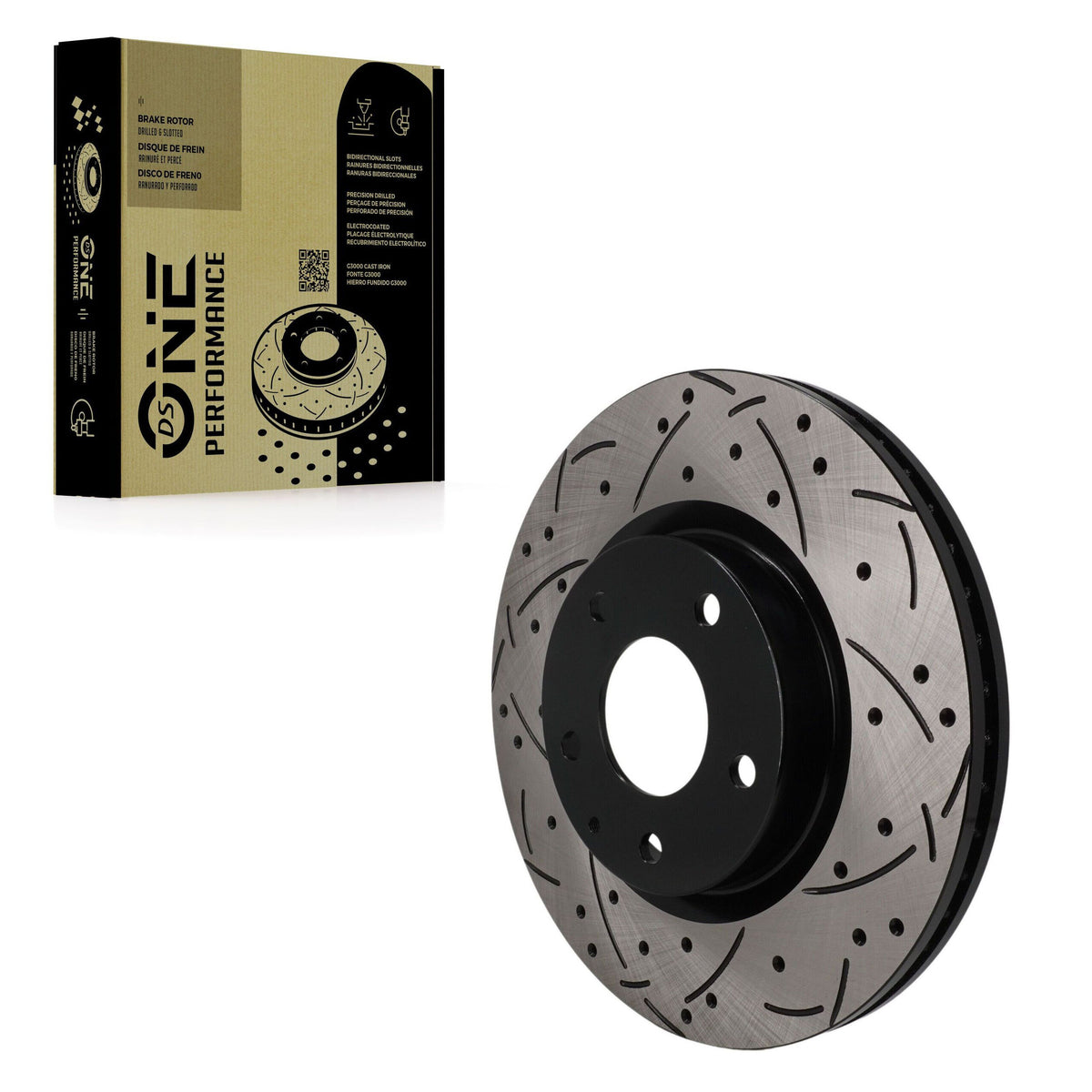 Rotor de frein à disque percé perforé avant (1 pièce seulement) pour Mazda 3 CX-30