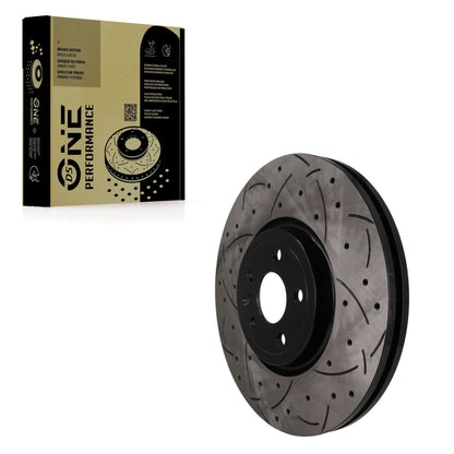 Rotor de frein à disque perforé perforé avant (1 pièce seulement) pour Jaguar F-Pace