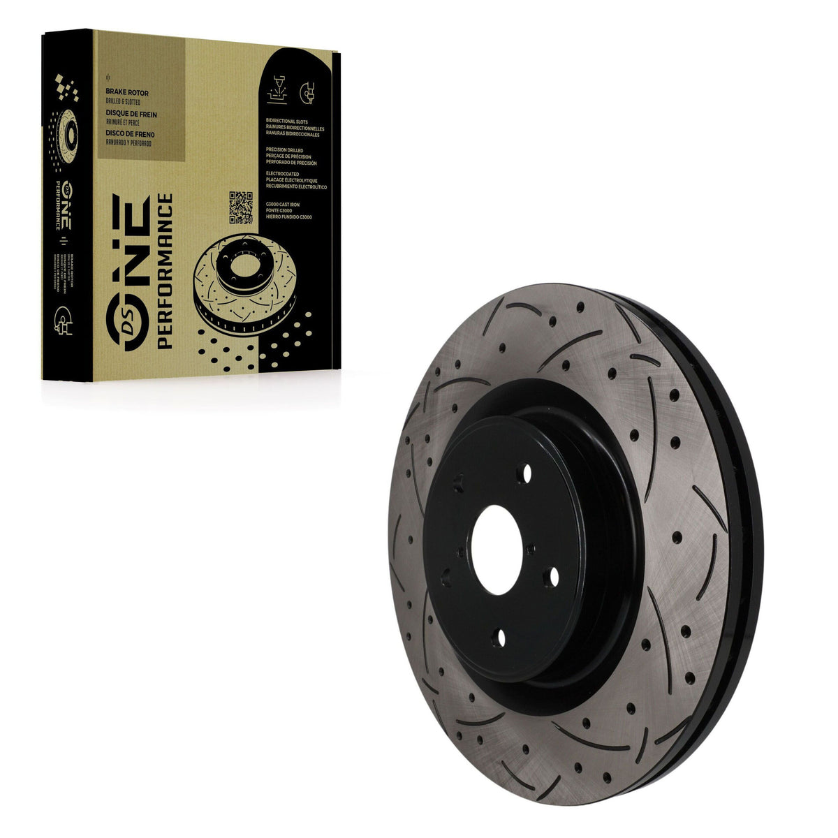 Rotor de frein à disque perforé perforé avant (1 pièce seulement) pour Subaru WRX STI