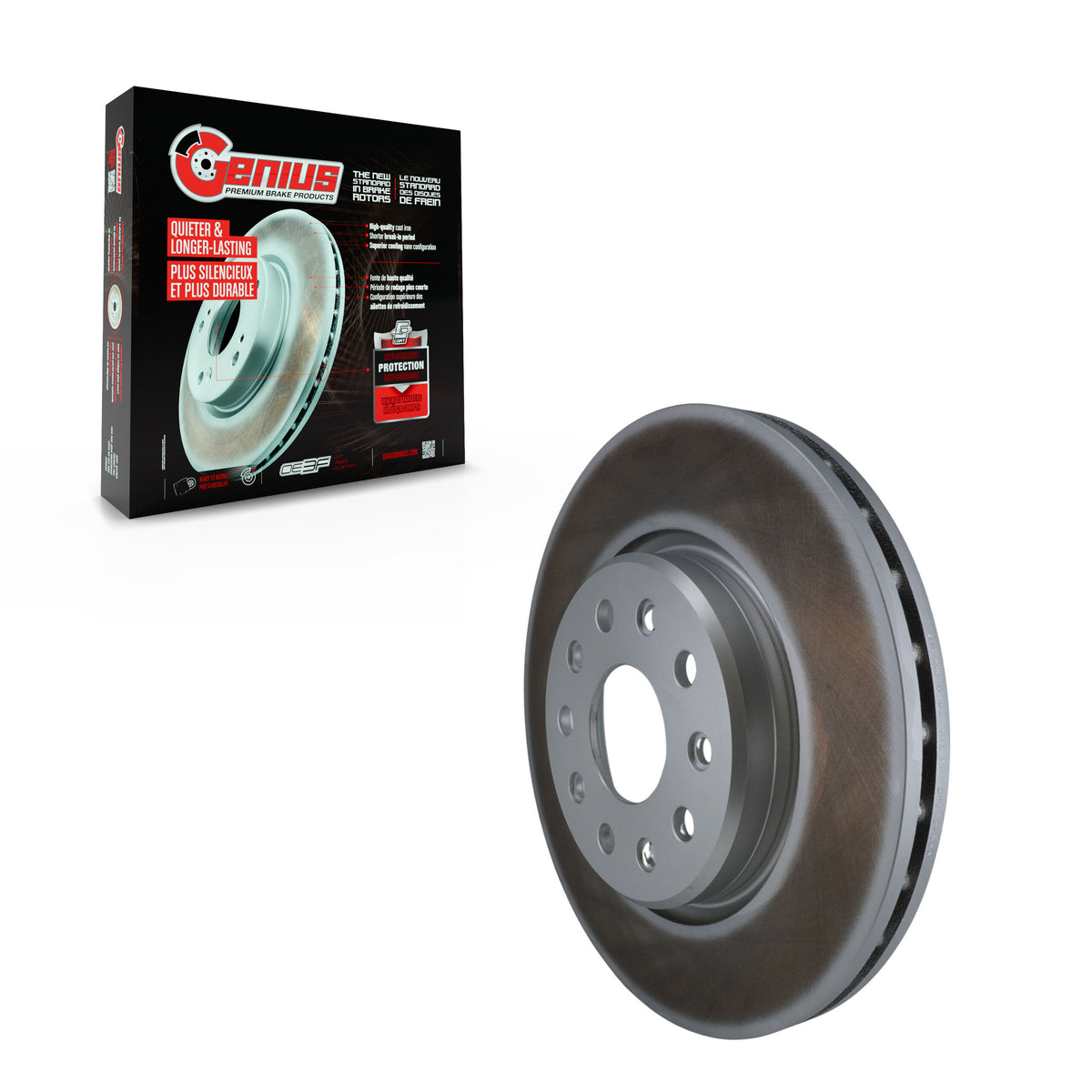 Rotor de frein à disque enrobé avant (1 pièce seulement) pour Jeep Grand Cherokee L GCR-G8445