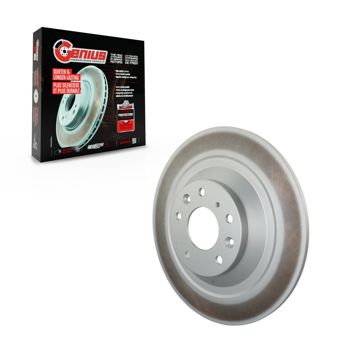 Rotor de frein à disque enrobé arrière (1 pièce seulement) pour 2023-2025 Mazda CX-50 GCR-G8476
