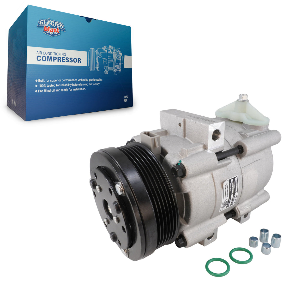 Compresseur AC pour Ford F-150 Mustang F-250 Super Duty F-350 E-350 E-250 Lincoln
