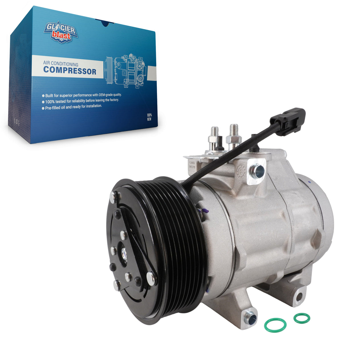 Compresseur AC avec embrayage pour Ford F-350 Super Duty F-250 F-450 F-550 F-650 6,7L