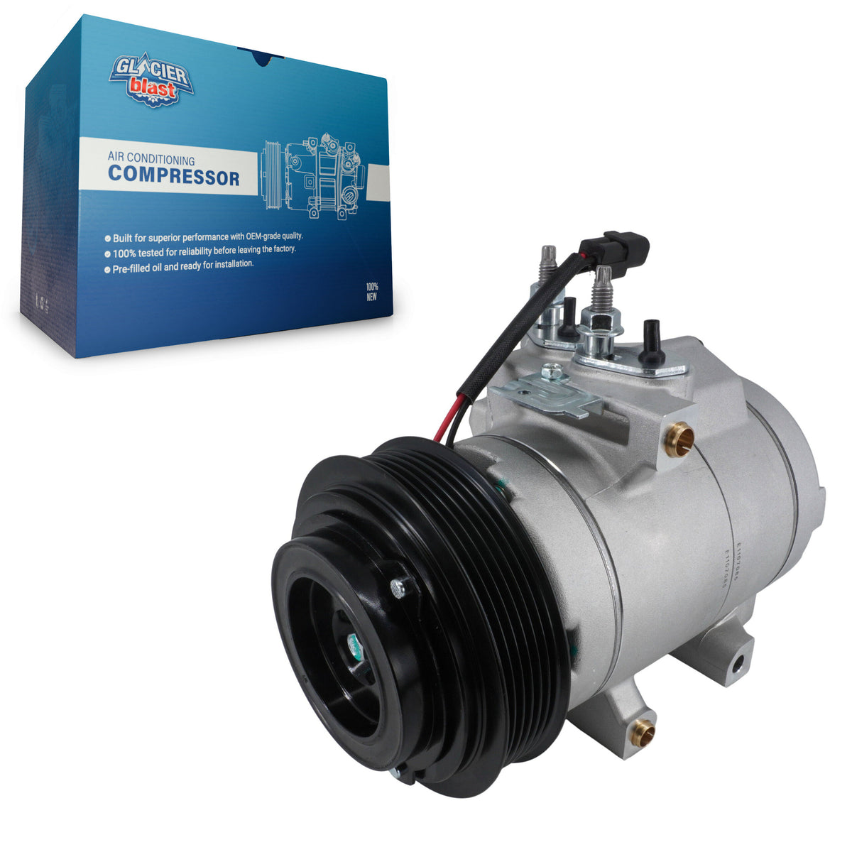 Compresseur AC avec pour Ford F-350 Super Duty F-250 F-450 F-550 F-650 F-750 F-59