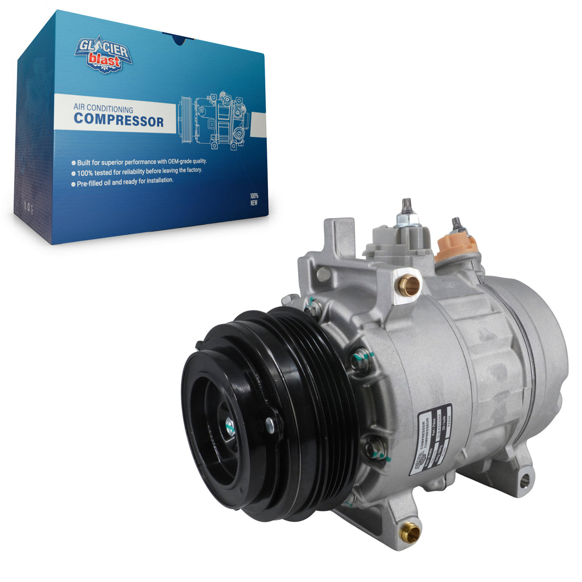 Climatiseur Compresseur AC avec embrayage pour Ford F-150 5.0L 2018-2025