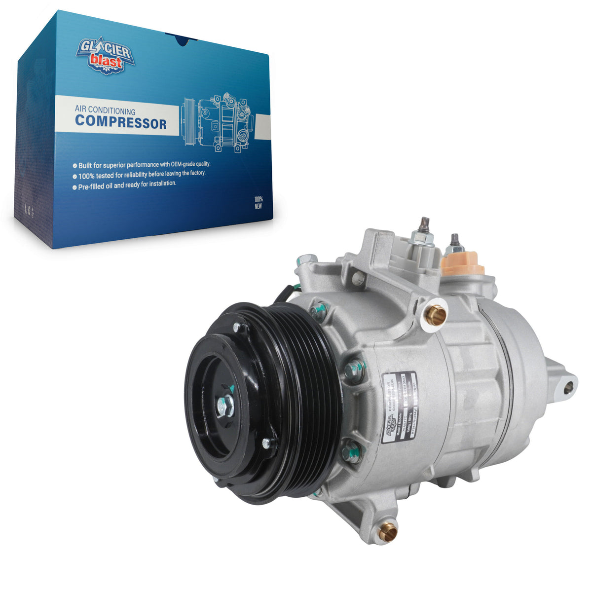 Compresseur AC avec embrayage pour Ford F-150 2.7L GLB-FD13523