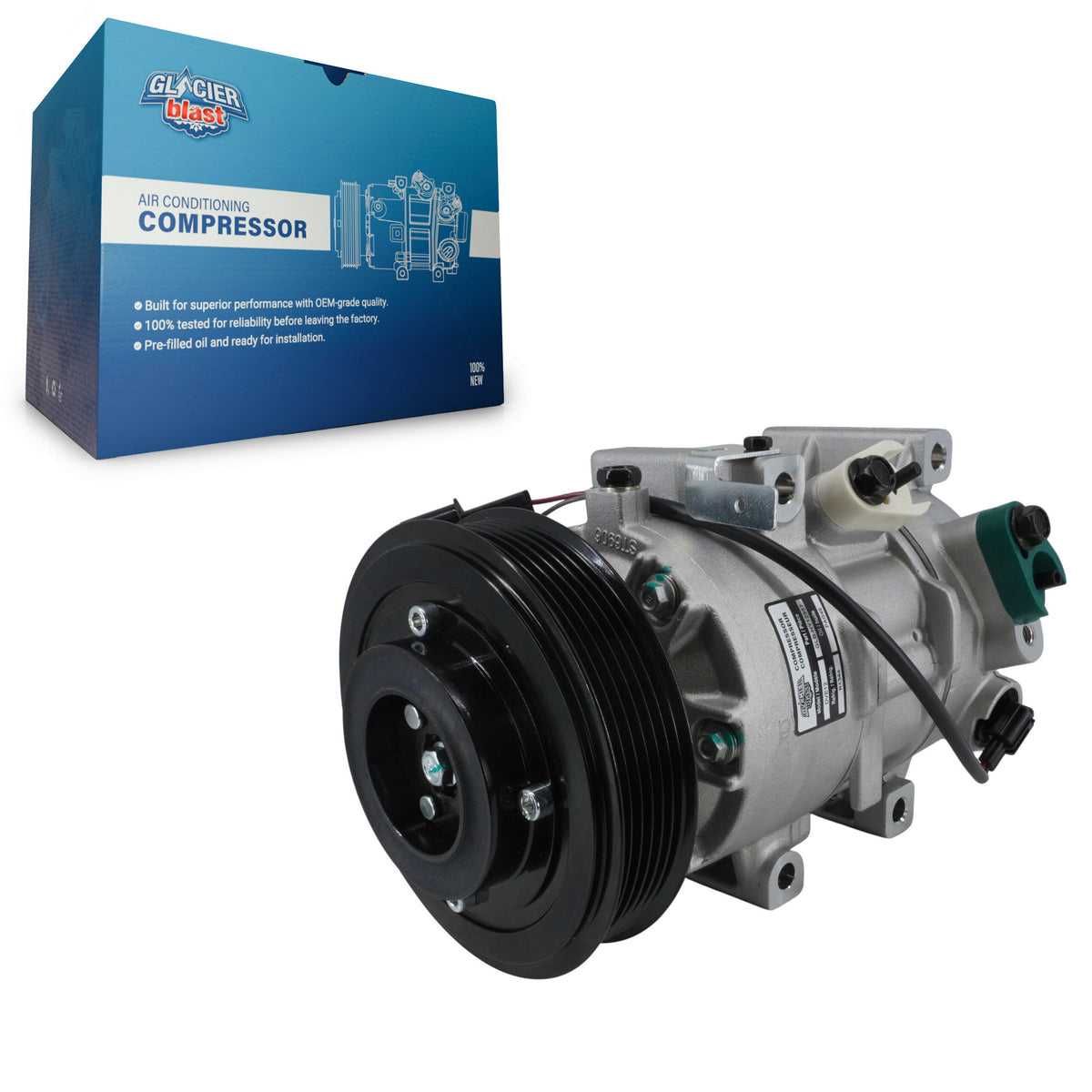 Compresseur AC avec embrayage pour Hyundai Accent Kia Rio 1.6L