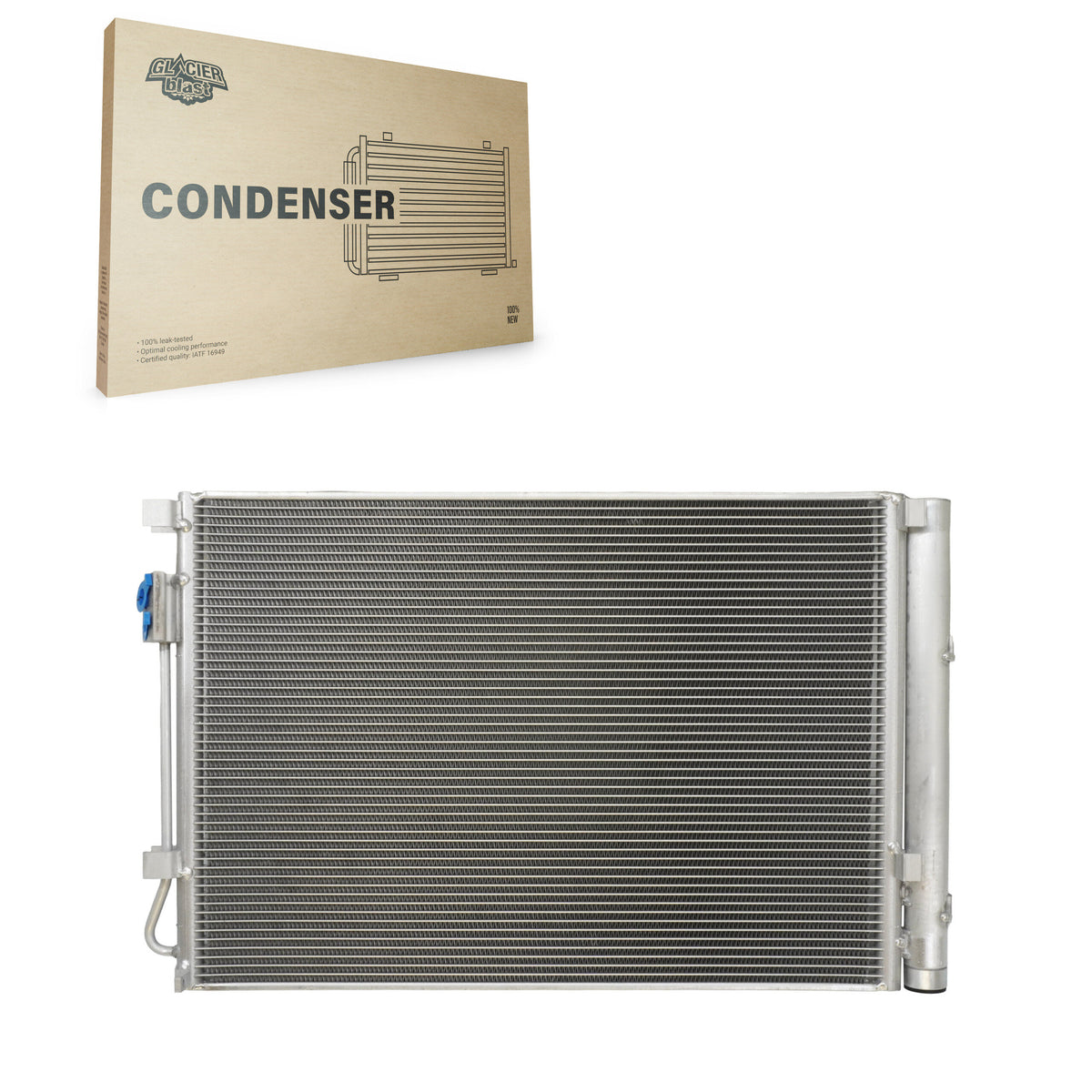 Climatiseur Condenseur AC pour Hyundai Accent Kia Rio Veloster GLB-HY4438