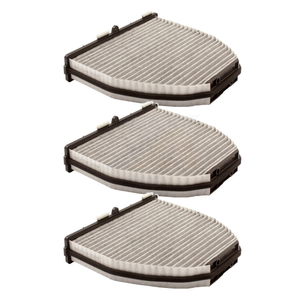 Filtre à air d'habitacle (paquet de 3) pour Mercedes-Benz C300 GLK350 GLK250 E350 C350 C250 G