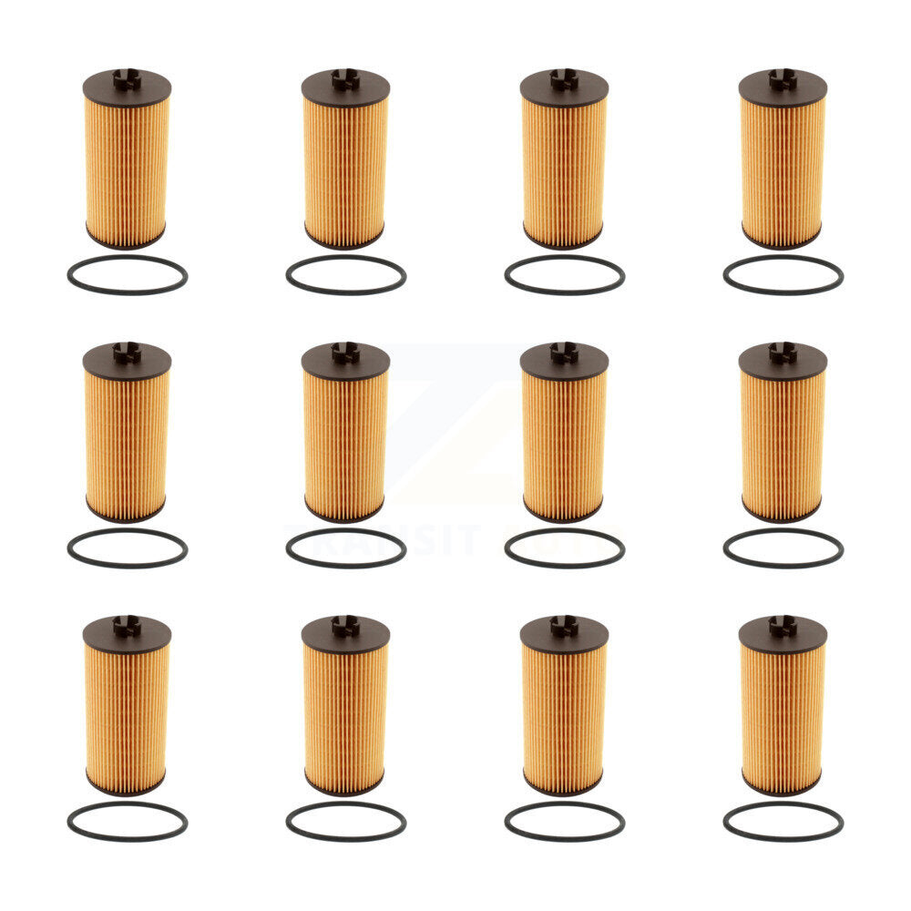 Filtre à huile à cartouche moteur (paquet de 12) pour Ford F-350 Super Duty F-250 E-350 Clu