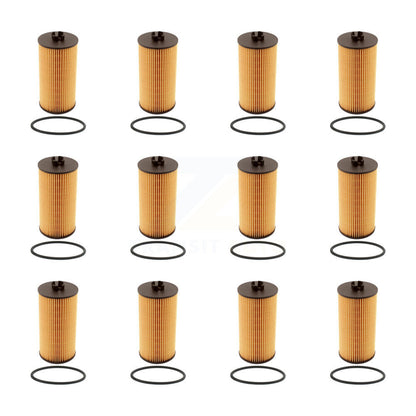 Filtre à huile à cartouche moteur (paquet de 12) pour Ford F-350 Super Duty F-250 E-350 Clu