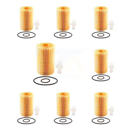 Filtre à huile à cartouche moteur (paquet de 8) pour Toyota Tundra Sequoia Lexus LX570 LC50