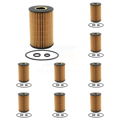 Filtre à huile à cartouche moteur (paquet de 9) pour Volkswagen Passat 2.0L 2012-2014