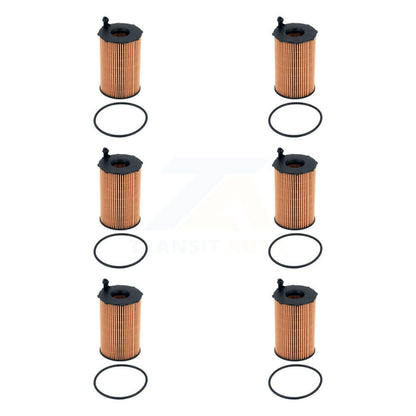 Filtre à huile à cartouche moteur (paquet de 6) pour Audi Q5 Volkswagen Touareg Porsche Q7