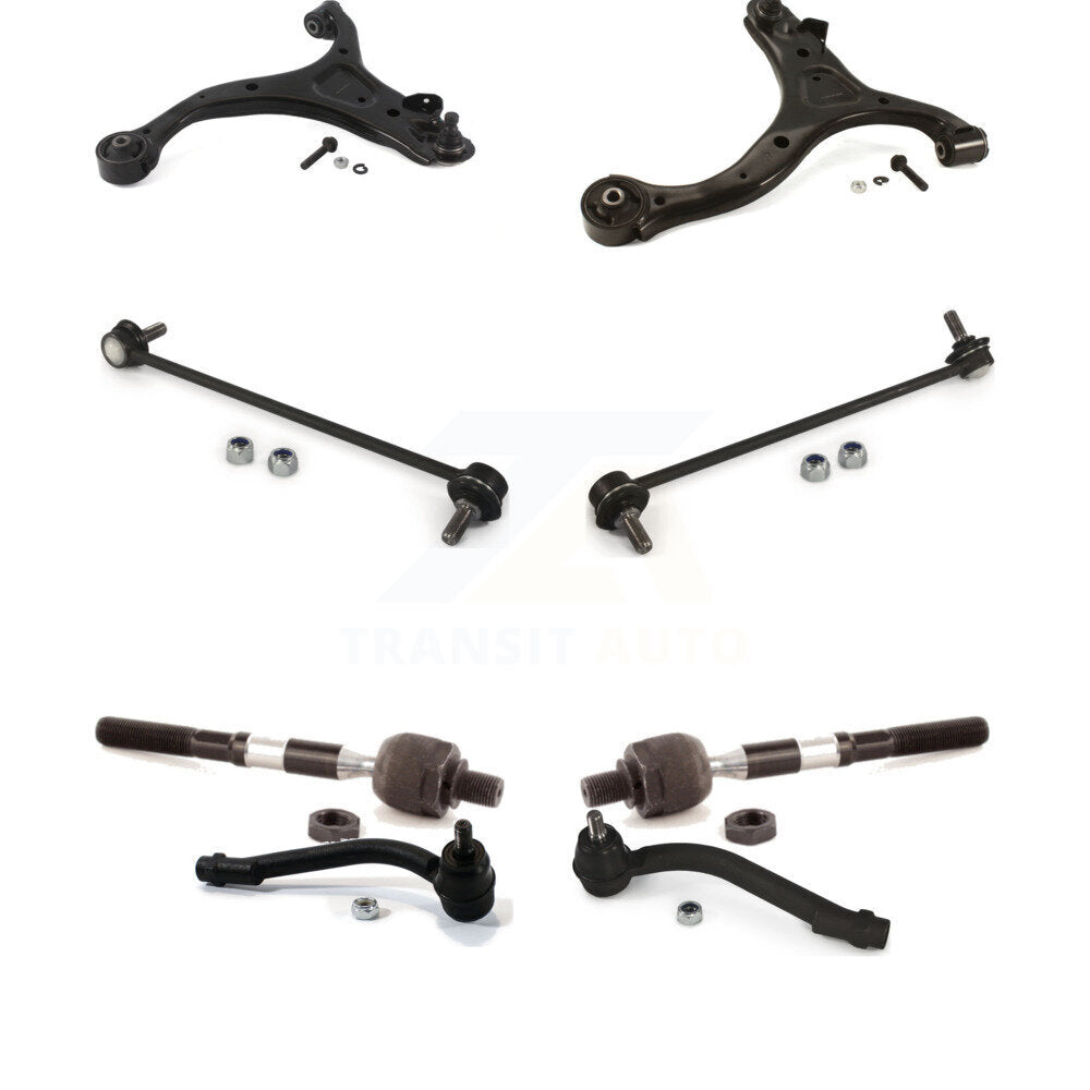 Kit de liaison d'extrémité de biellette de direction, bras de Suspension avant (8 pièces) pour Hyundai Santa Fe