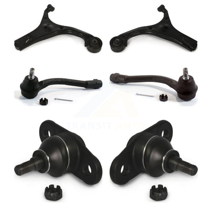 Kit d'extrémité de biellette de direction et de rotule de bras de commande avant (6 pièces) pour Kia Rio Rio5 2006 – 2011