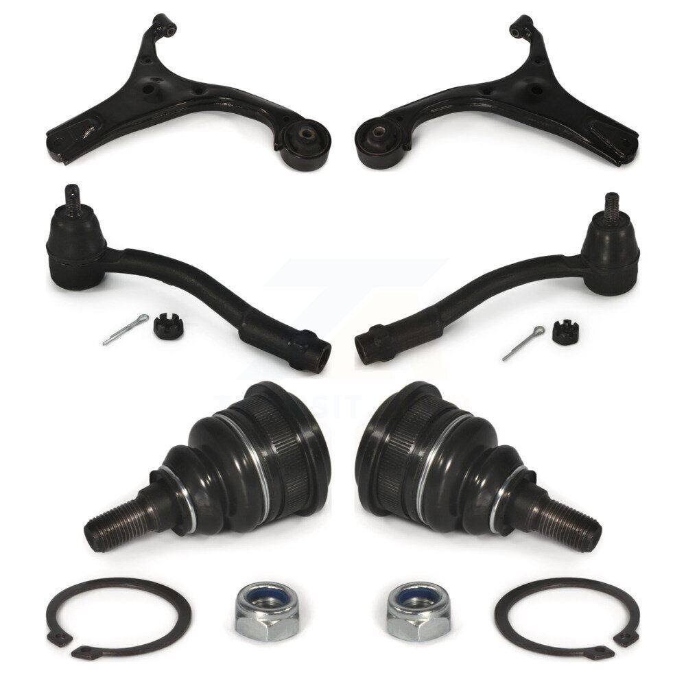 Kit de rotule d'extrémité de biellette de direction de bras de commande avant (6 pièces) pour Hyundai Accent Hatchback