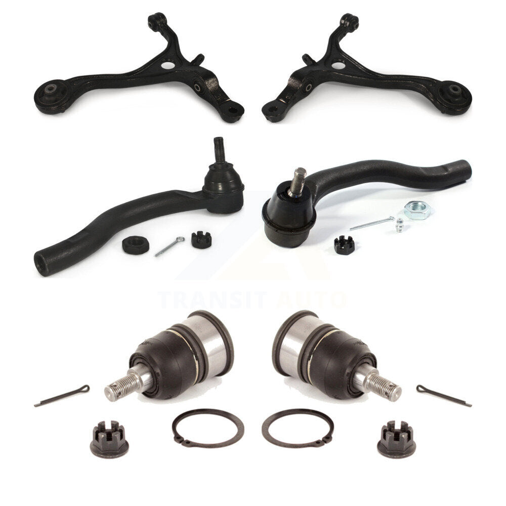 Kit d'extrémité de biellette de direction et de rotule de bras de commande avant (6 pièces) pour Honda Accord Acura TSX