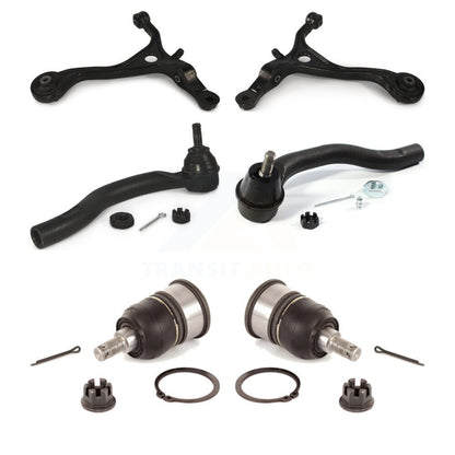 Kit d'extrémité de biellette de direction et de rotule de bras de commande avant (6 pièces) pour Honda Accord Acura TSX