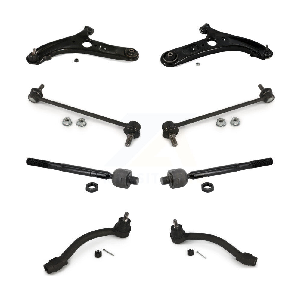 Kit de liaison d'extrémité de biellette de direction, bras de commande de Suspension avant et rotule (8 pièces) pour Hyunda