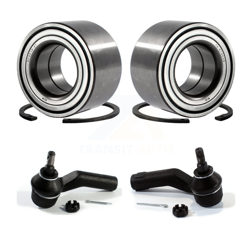 Kit de roulement de roue avant et d'extrémité de biellette de direction pour Mazda 3 sans ABS K77-100040