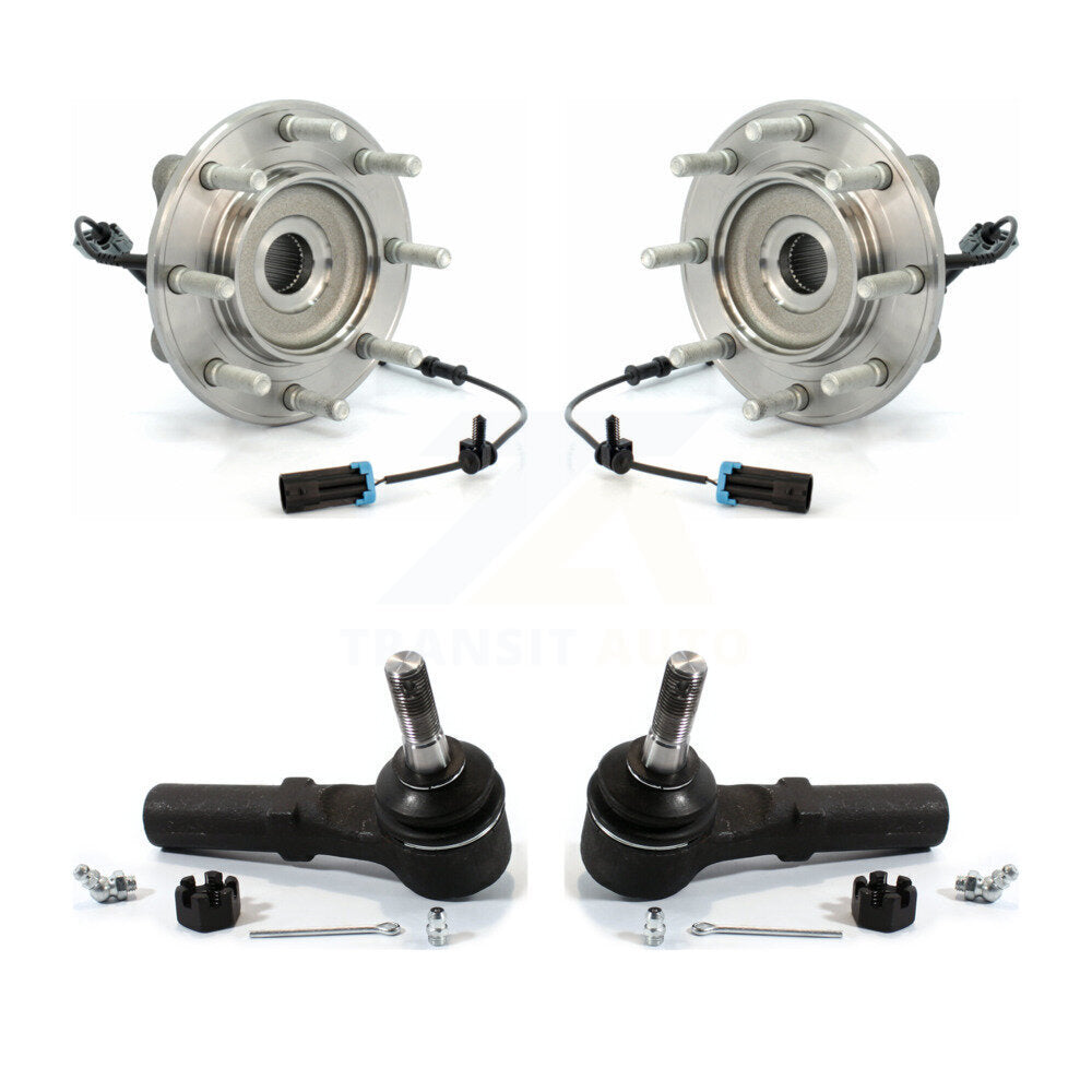 Kit de roulement de roue avant et d'extrémité de biellette de direction pour GMC Sierra 3500 HD Chevrolet Silverad